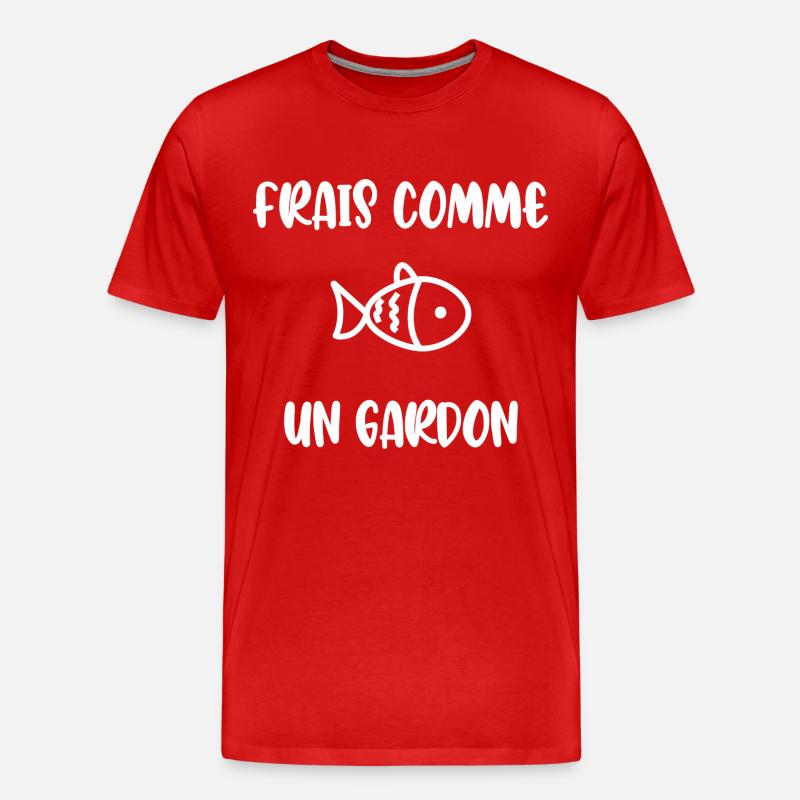Frais comme un gardon - T-shirt bio Premium Homme - rouge
