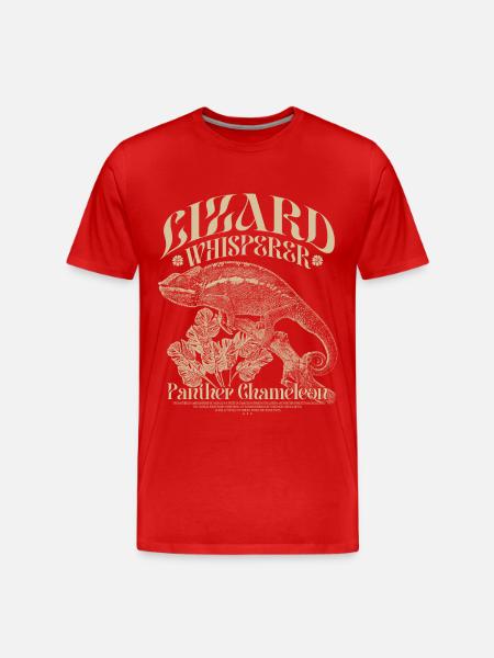 Pantherchamäleon Chamäleon Echsenflüsterer - Männer Premium Bio T-Shirt -