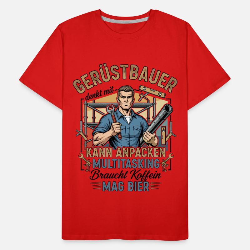 Le constructeur d’échafaudages T-shirt bio Premium Homme
