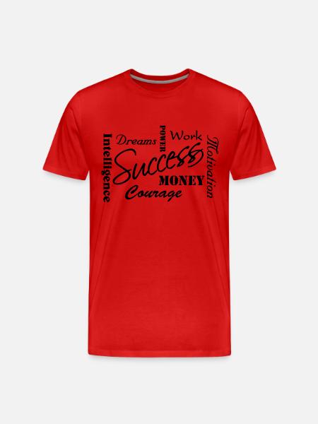 Success - Männer Premium Bio T-Shirt - Rot