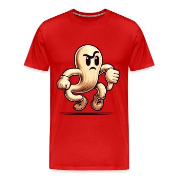 Cool fantôme drôle Halloween fête pouces vers le bas - T-shirt bio Premium Homme - rouge - Devant - Damien (186cm)