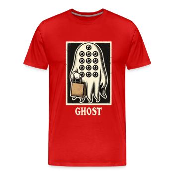 Spooky Party Trick Or Treat Time - T-shirt bio Premium Homme - rouge - Devant - Damien (186cm)