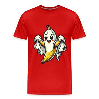 Lustige Geister Banane Boonana Gespenstische Party - Männer Premium Bio T-Shirt - Rot - Vorne - Damien (186cm)