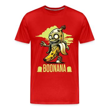 Lustiges Bananen Zombie Zombie Boonana - Männer Premium Bio T-Shirt - Rot - Vorne - Damien (186cm)