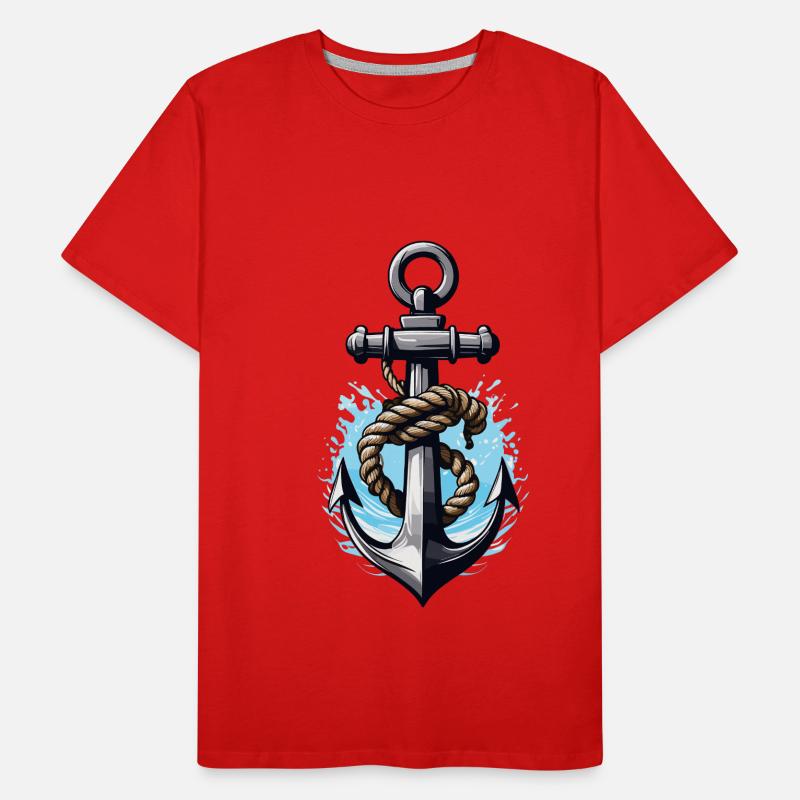 Conception esthétique de l’ancrage T-shirt bio Premium Homme