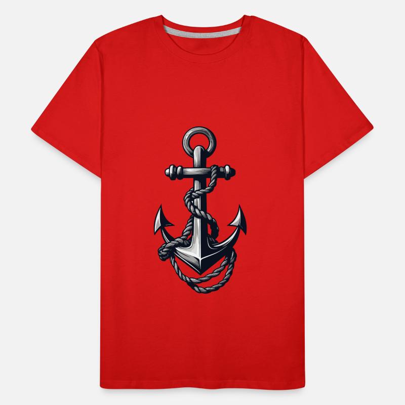 Conception esthétique de l’ancrage T-shirt bio Premium Homme