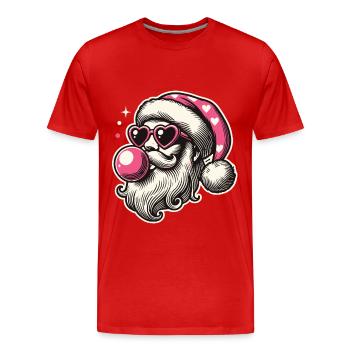 Cool Sigma Santa Joie de Noël - T-shirt bio Premium Homme - rouge - Devant - Damien (186cm)
