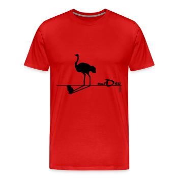 Un jour, un jour, quand je serai grand - T-shirt bio Premium Homme - rouge - Devant - Damien (186cm)