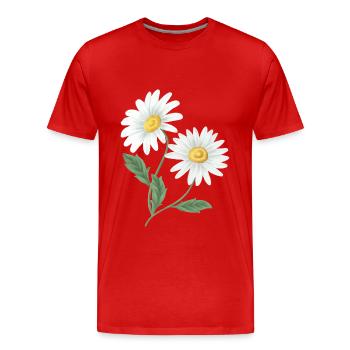 Camomille - T-shirt bio Premium Homme - rouge - Devant - Damien (186cm)