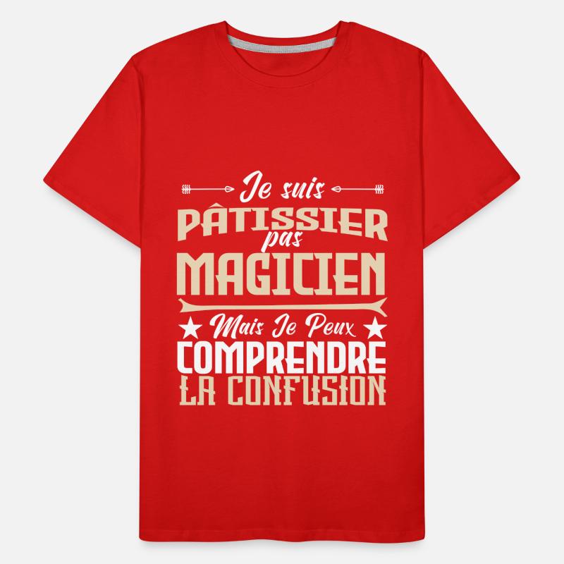 Pâtissier pas magicien T-shirt bio Premium Homme