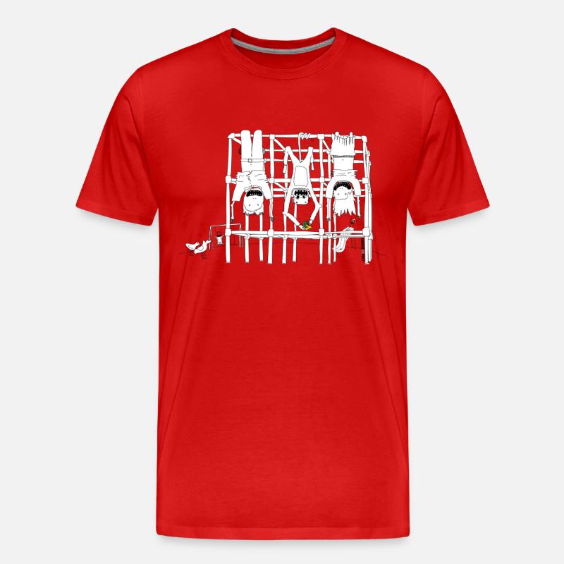 playground - Männer Premium Bio T-Shirt - Rot