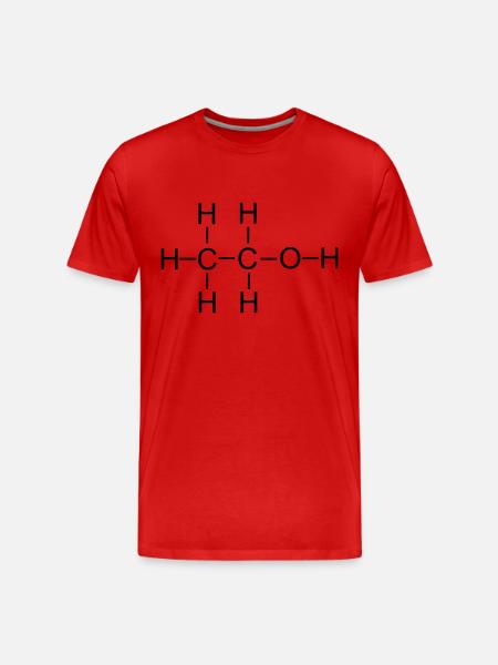 Alcohol - Men's Premium Organic T-Shirt - red