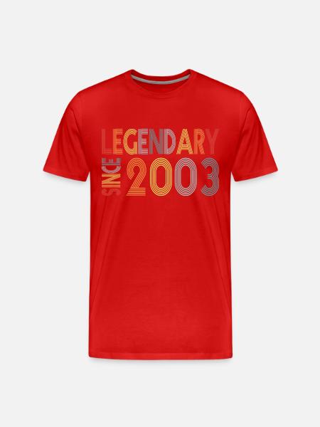 Legendary since 2003 - Men's Premium Organic T-Shirt - red