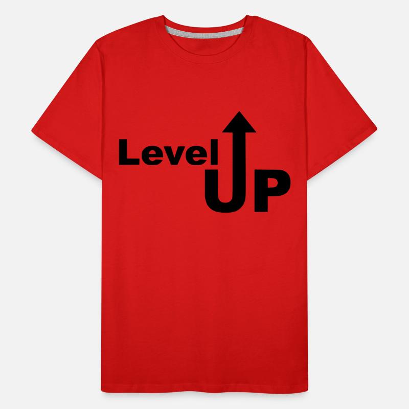 Level Up ascension flèche composée cadeau T-shirt bio Premium Homme