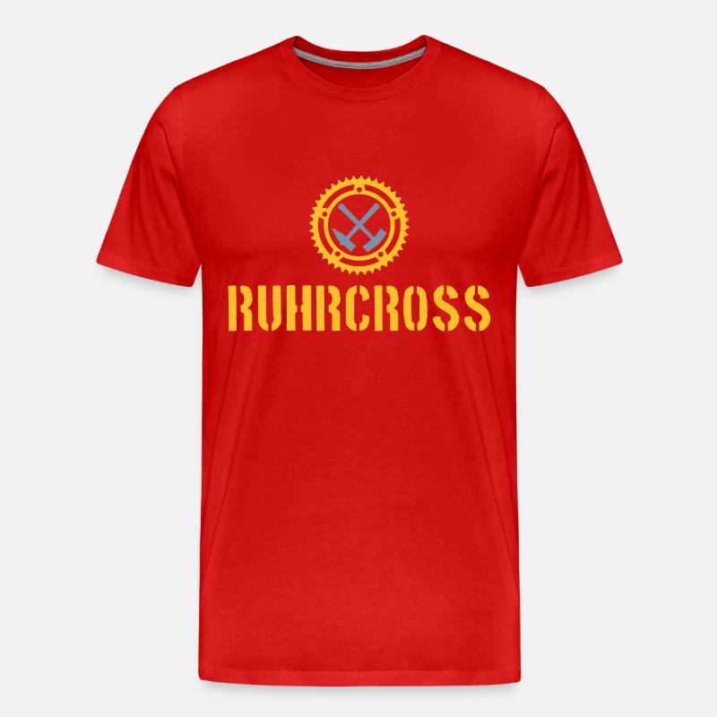 ruhrcross 3 - Männer Premium Bio T-Shirt - Rot