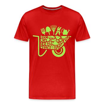 Garden Florist Hobby Gardener Women Gardener - Men's Premium Organic T-Shirt - red - Front - Damien (186cm)