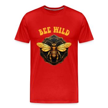 Abeille Art apiculteur apiculteur disant citation - T-shirt bio Premium Homme - rouge - Devant - Damien (186cm)