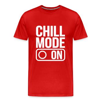 Chill Mode On Relax Relax - Men's Premium Organic T-Shirt - red - Front - Damien (186cm)