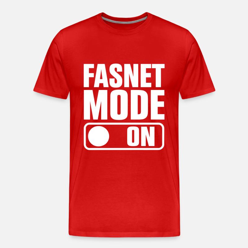 Fasnet Mode On - Männer Premium Bio T-Shirt - Rot