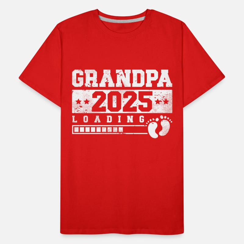 Opa 2025 loading Männer Premium Bio T-Shirt