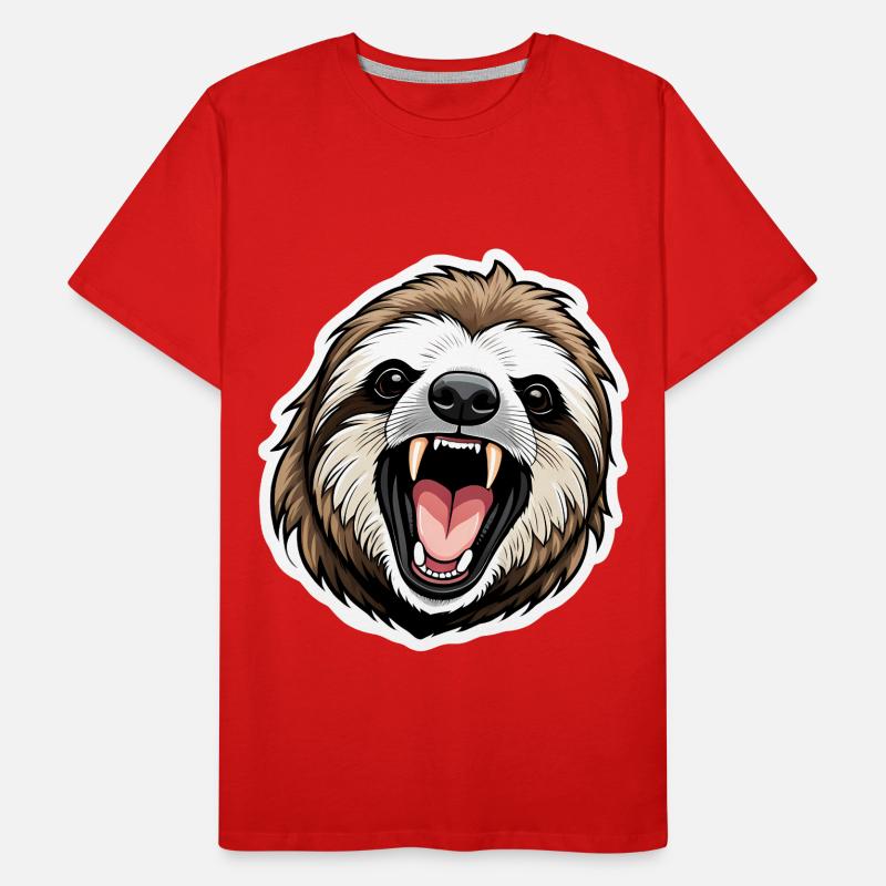 Sloth Attack Men's Premium Organic T-Shirt