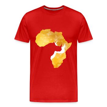 Rhino Afrika Africa - Männer Premium Bio T-Shirt - Rot - Vorne - Damien (186cm)