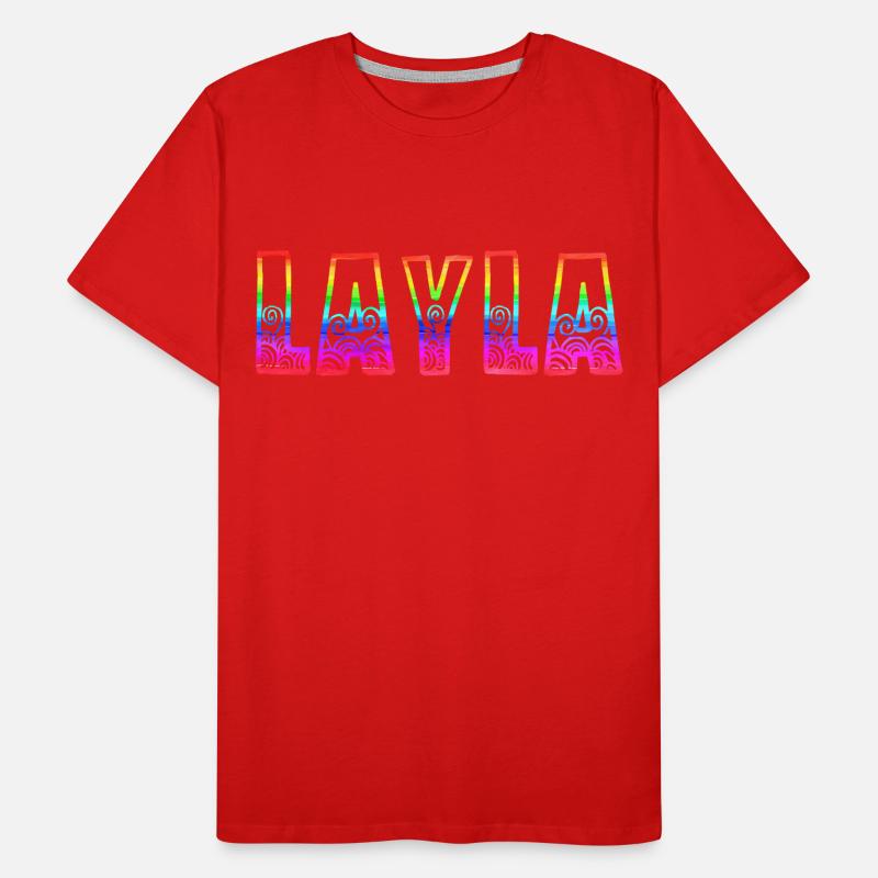 layla rs rainbow Men's Premium Organic T-Shirt