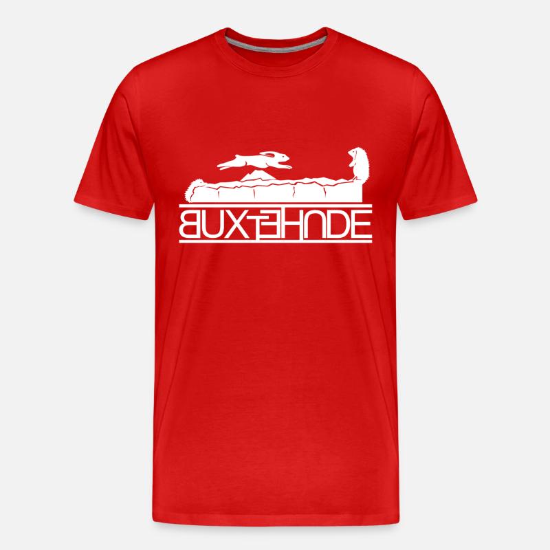 Buxtehude - Männer Premium Bio T-Shirt - Rot