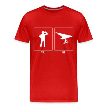 You - I - Himmelsgleißen Laufen - Men's Premium Organic T-Shirt - red - Front - Damien (186cm)