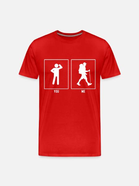 Vous - I - Wanderer Man - T-shirt bio Premium Homme - rouge