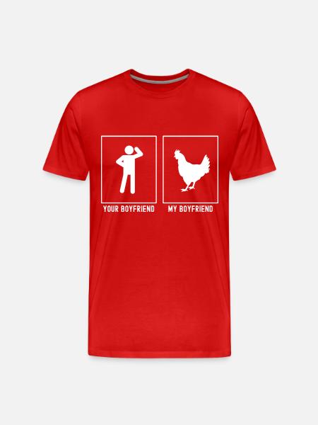 Your Friend - My Friend - Farm - Men's Premium Organic T-Shirt - red