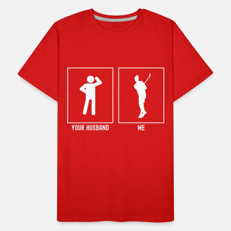 Son mari - moi - Golf Swing T-shirt bio Premium Homme