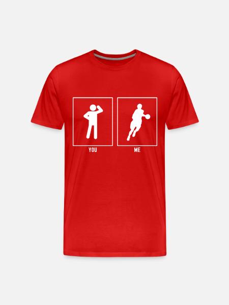 Vous - Moi - Basketball Running - T-shirt bio Premium Homme - rouge