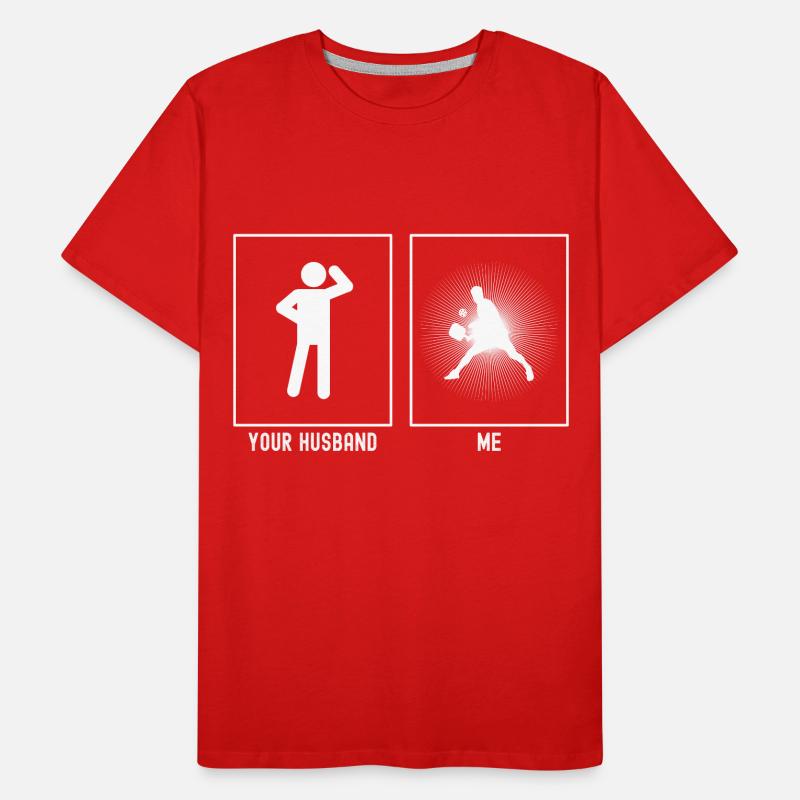 Ihr Ehemann - Ich - TennissonneBurst Vektor Männer Premium Bio T-Shirt
