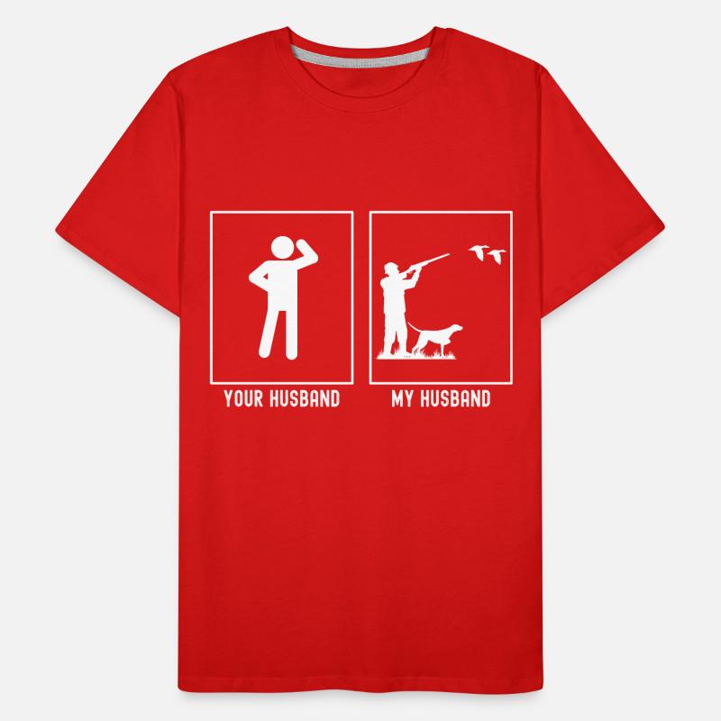 Ihr Ehemann - Mein Ehemann - Entenjagd Männer Premium Bio T-Shirt