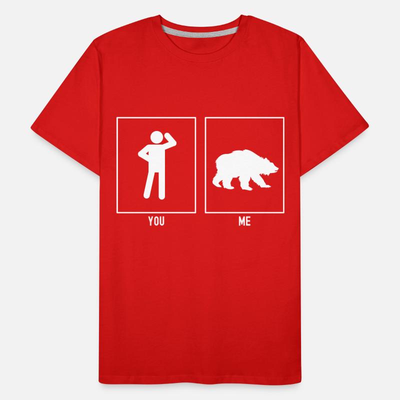 Sie - Ich - Bärenjagd Männer Premium Bio T-Shirt