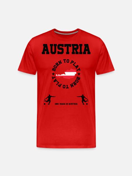 Austria - Men's Premium Organic T-Shirt - red