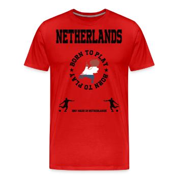 Holland - Men's Premium Organic T-Shirt - red - Front - Damien (186cm)