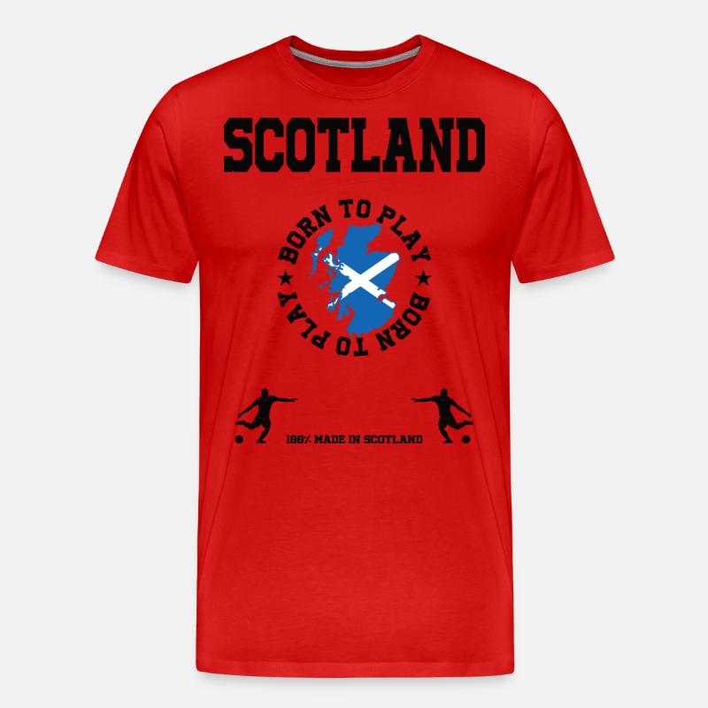 Schottland - Männer Premium Bio T-Shirt - Rot