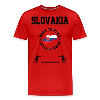 Slovakia - Men's Premium Organic T-Shirt - red - Front - Damien (186cm)