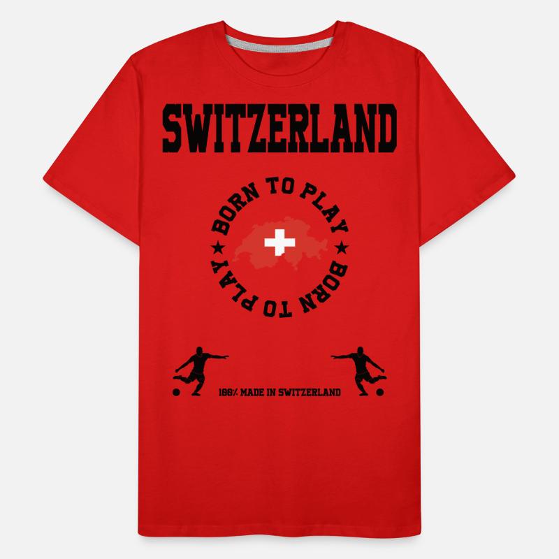 Schweiz Männer Premium Bio T-Shirt