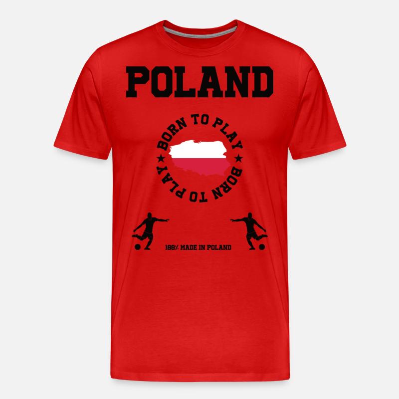 Polen - Männer Premium Bio T-Shirt - Rot