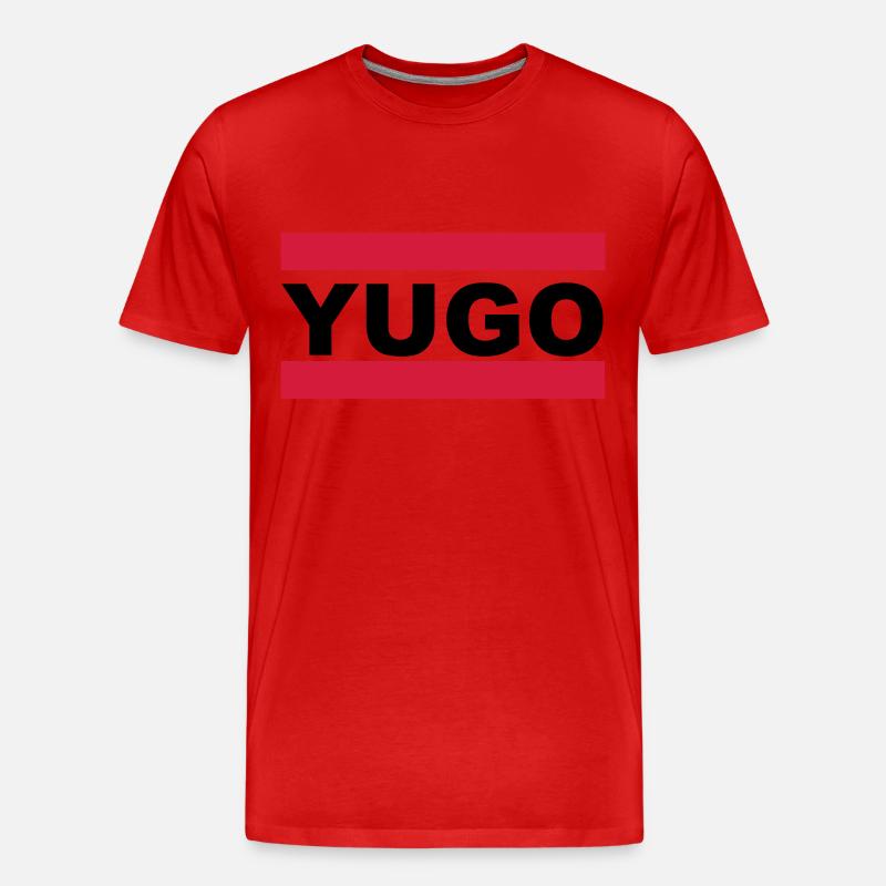 YUGO - Männer Premium Bio T-Shirt - Rot
