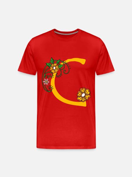 Blume30 C - Men's Premium Organic T-Shirt - red