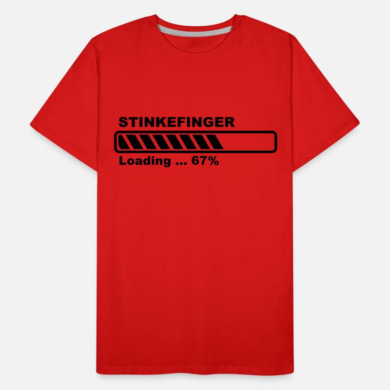 The Finger is loading - progress bar! Men's Premium Organic T-Shirt