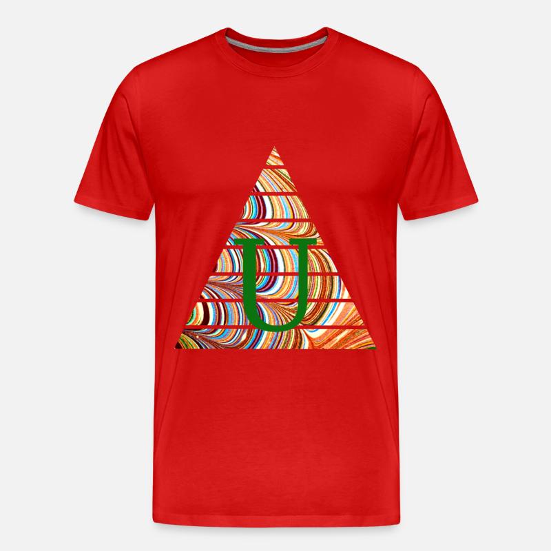 Triangle E 56 U - Men's Premium Organic T-Shirt - red