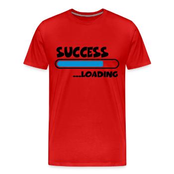 Success loading - T-shirt bio Premium Homme - rouge - Devant - Damien (186cm)