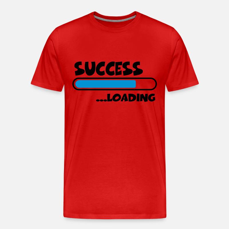 Success loading - Männer Premium Bio T-Shirt - Rot