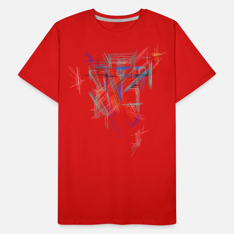 Futurism Pattern Men's Premium Organic T-Shirt