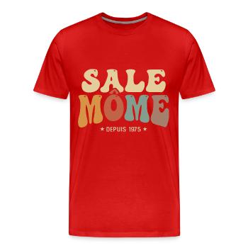 1975 cadeau anniversaire Homme sale gosse 50 ans - T-shirt bio Premium Homme - rouge - Devant - Damien (186cm)